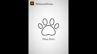 Drawing Paw Icon In Adobe Illustrator