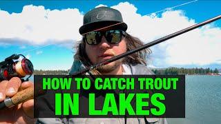 HOW To CATCH TROUT in Lakes - 3 EASY Techniques. (Pro Tips & TRICKS With Jordan Knigge)