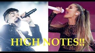 Male Singers Hitting Female Singers HIGH NOTES!!