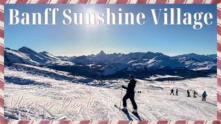 Skiing for the First Time at Banff Sunshine Village + Mountain Sunrise/Sunset Drive | Vlogmas Day 16