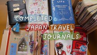 Completed Japan Travel Journal Flip-Through (ephemera, train stamps, & cute stationery) 