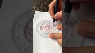 How many rotations did the pen make in total? ?? #Spirograph #satisfying #viralshort #shorts#2025