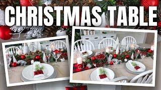 Christmas Table Decoration Ideas  How to Decorate your Christmas Table Dollar Tree