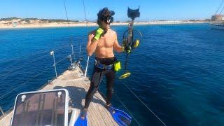 Found (GOLD) diamonds while sailing in Sardinia ( Metal detecting underwater) 02