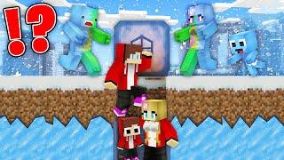 COLD WINTER APOCALYPSE vs JJ and Mikey Family Doomsday Bunker in Minecraft - Maizen