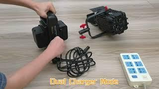 CAME-TV Dual V-Mount Battery Charger and Power Supply High DC Out 24V -22.6V BZ-2C