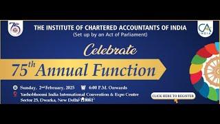 75th Annual Function Celebrations of ICAI