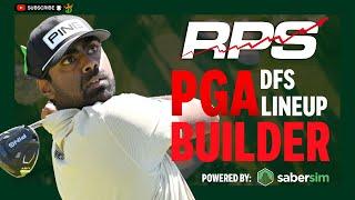 PGA DFS Lineup Builder | 3M OPEN | 7/23 - SaberSim