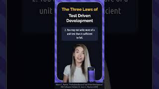 The Three Rules of Test Driven Development #shorts #programming #coding #computerscience