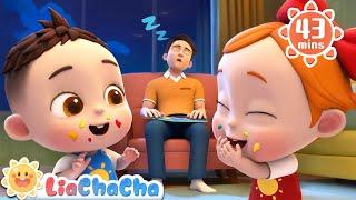 Johny Johny Yes Papa! | No Eating Snacks | Song Compilation + LiaChaCha Nursery Rhymes & Baby Songs