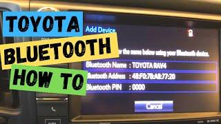 Bluetooth phone pairing in a 2018 Toyota RAV4 - How To - "The Chris Turner Experience" at Alberni