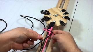 How to tie the Dragon's Claw for paracord bracelets.