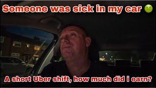 Someone was sick in my car on a two hour Uber shift in Liverpool