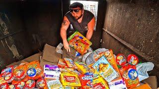 Dumpster Diving  For FREE FOOD This Dumpster Had The Goods