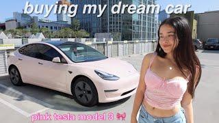 I BOUGHT MYSELF A TESLA.. and made it pink 