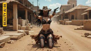 BEAUTY AI 4K. ⭐Strong and Beautiful Wild West Sheriff Commands Respect and Courage.