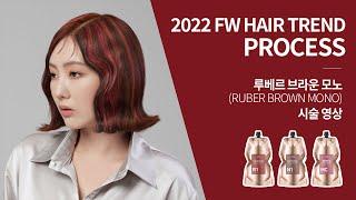 2022 F/W HAIR TREND PROCESS (루베르 브라운 모노)