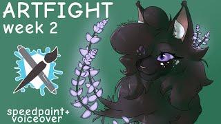 ARTFIGHT week 2 voiceover + speedpaint