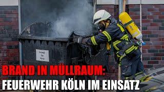 Brand in Müllraum von Mehrfamilienhaus in Köln-Kalk | 10.04.2022