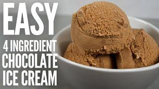 How to make chocolate ice cream from scratch! No eggs chocolate ice cream recipe