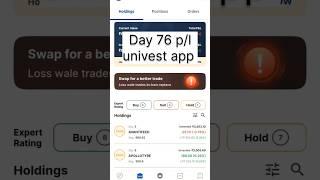 Day 76 stock market investment by Univest app #stockmarket #investment #univest