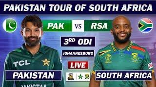 PAKISTAN vs SOUTH AFRICA 3rd ODI Match LIVE COMMENTARY | PAK vs SA ODI MATCH LIVE | SA 18 OV