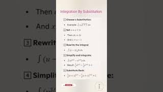 Integration by Substitution! 