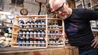 Adam Savage's One Day Builds: Model Paint Storage Racks!