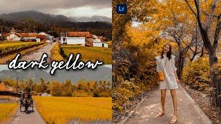 Tutorial Lightroom Preset Dark Yellow 2023 With Macam Cara Channel