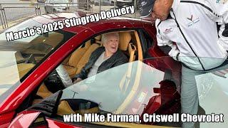 Marcie's 2025 Stingray HTC Delivery with Mike Furman at Criswell Chevrolet