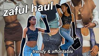 ZAFUL HAUL  buying trendy clothes from ZAFUL!  (affordable clothing try on haul)