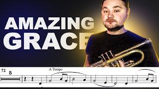 AMAZING GRACE Trumpet Solo With Sheet Music