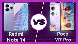 Poco M7 Pro vs Redmi Note 14 Detailed Comparison