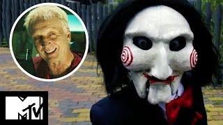 Jigsaw Horror Maze Prank | Saw Star Tobin Bell Freaks Out Fans | MTV Movies