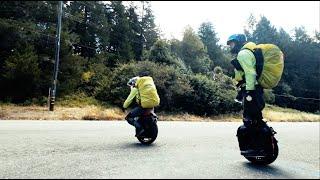 EUCs ride US 101 through Redwood Country from Leggett to Standish Hickey