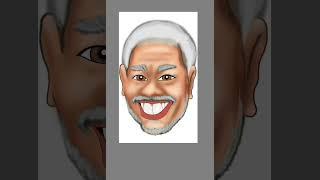 Morgan Freeman birthday drawing