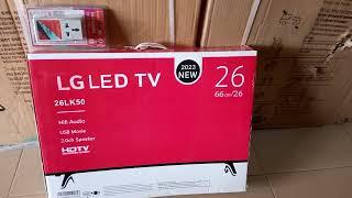 Original LG 26 side speaker frame inches LED tv with free TV guide adapter .