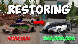 Restoring BUGATTI from JUNK SHOP sa CAR PARKING MULTIPLAYER (TAGALOG)