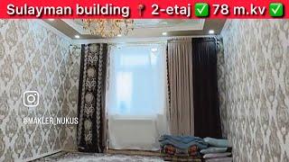 Sulayman building.2-etajda 2 xanalı 78 m2. 180 Mln, kelisimli. Izinde krediti bar. :97-908-71-71