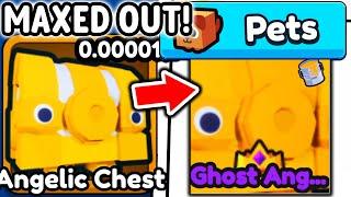 I Used MAXED OUT RAREST World 15 ANGELIC CHEST in Roblox Arm Wrestle Simulator..