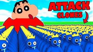 SHINCHAN ROBLOX Made MILLION CLONES in ROBLOX with CHOP