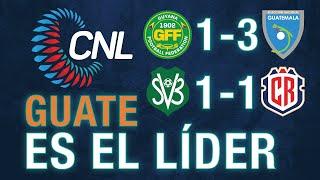 GUATEMALA GANÓ Y COSTA RICA DEJÓ PUNTOS EN LA LIGA DE NACIONES DE CONCACAF