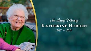 Katherine Hobden Funeral Service