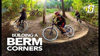 Building a berm corner for cornering skills