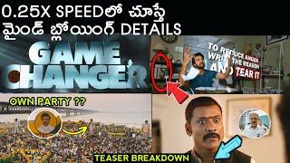 I Watched " Game Changer Trailer " In 0.25X Speed And Here's What I Found | Ram Charan