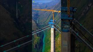 under construction WORLD'S TALLEST BRIDGE HUAJIANG GORGE BRIDGE 花江峡谷大桥 #bridge #construction