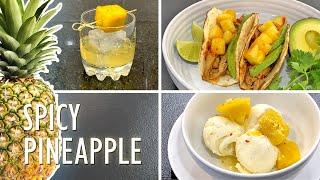 Chile Spiked Pineapple | Simple Edible Garnish | Starts With Kitchen