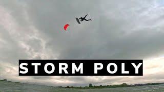 Kitesurfing in Hurricane Power Winds!