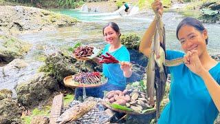 BBQ and Grilled Fish at Tumpag Falls | Countryside Life Leyte, Philippines