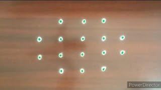5X3 dots daily rangoli design | easy rangoli designs | creative kolam design | RangRangoli Designs